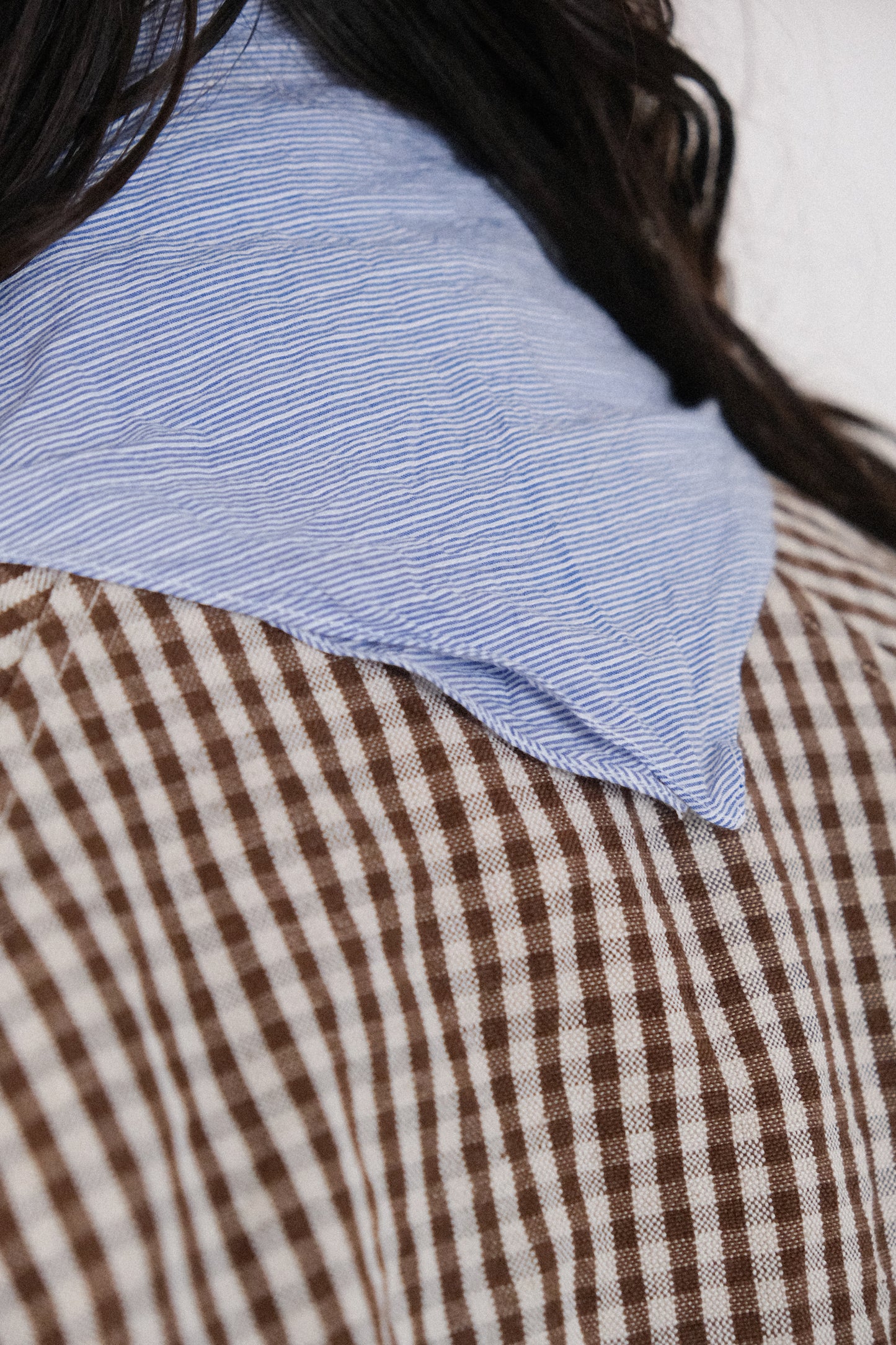 handkerchief, light blue fine cordlane