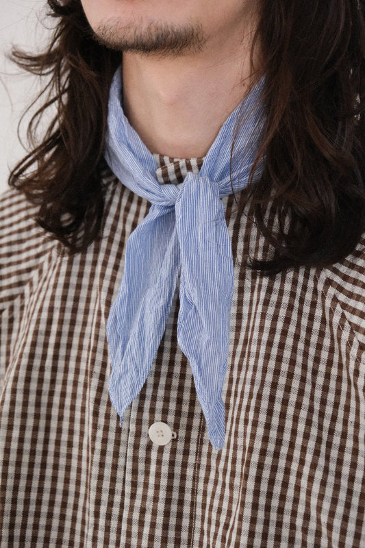 handkerchief, light blue fine cordlane