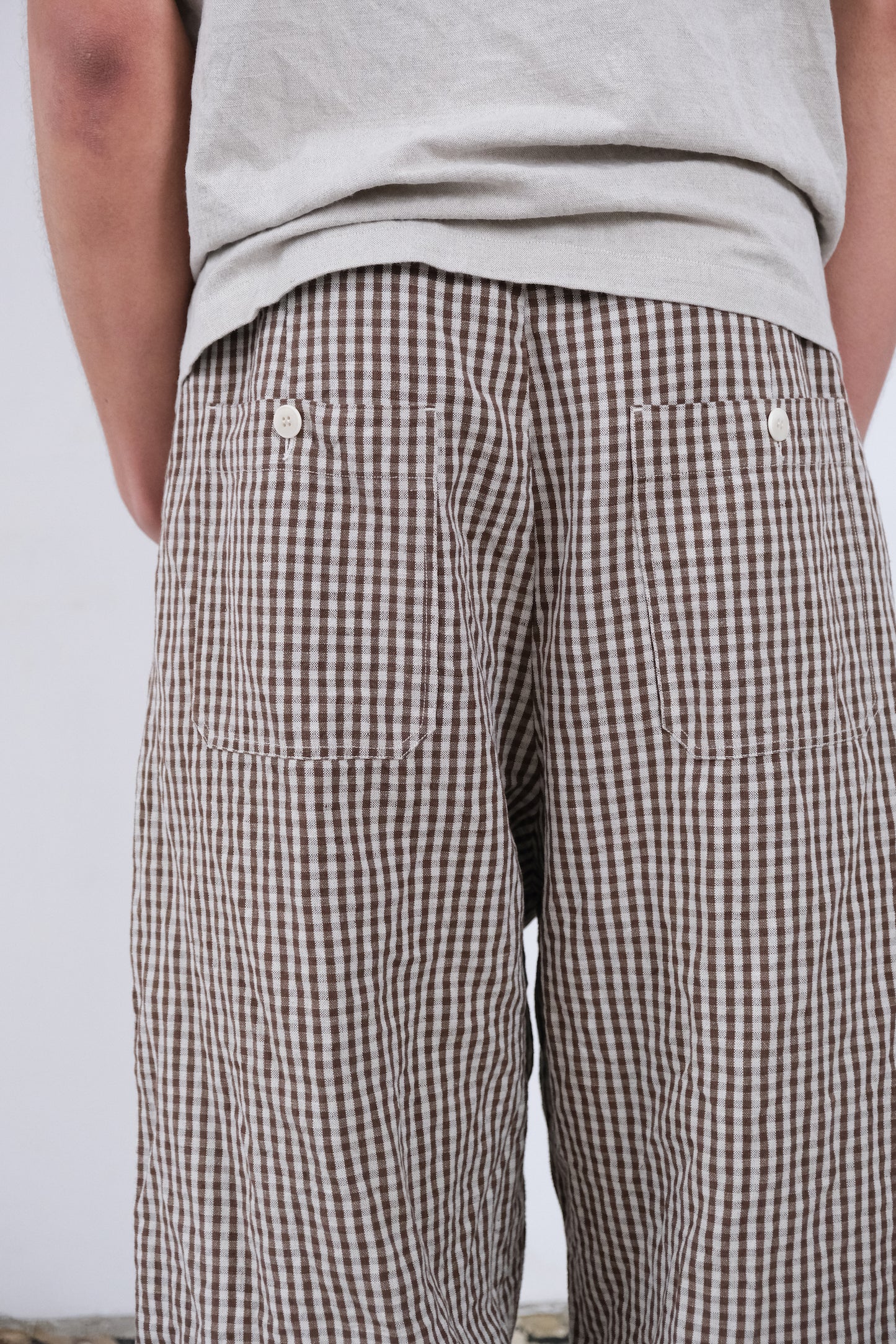 gardening trousers, brown mini kelsch