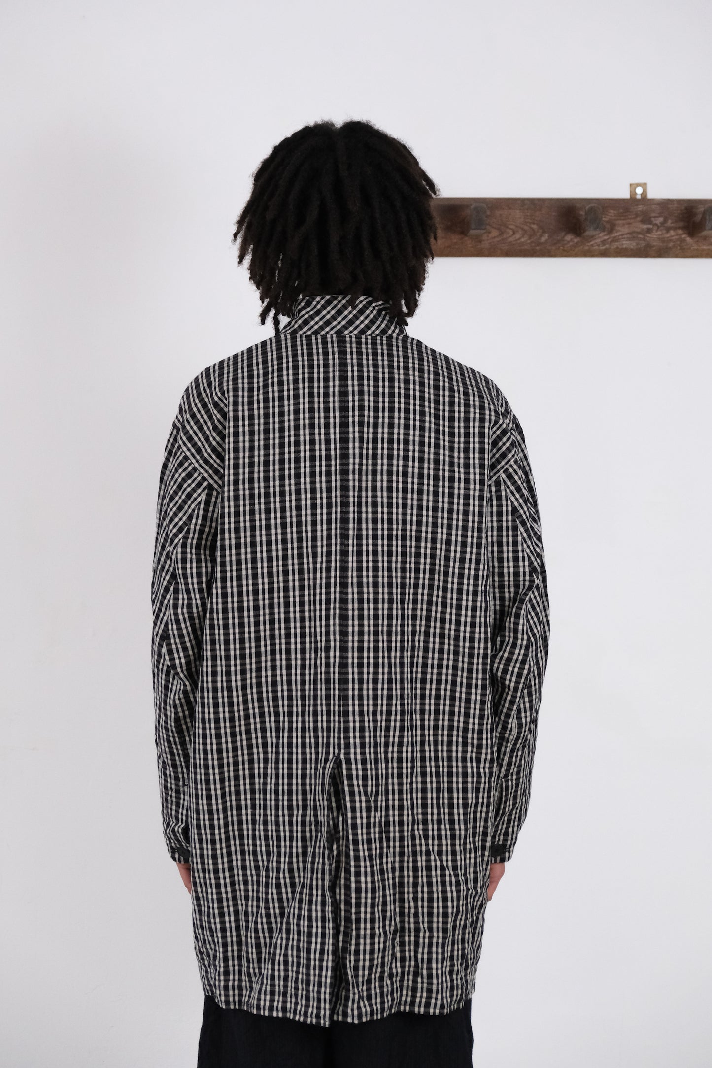 lab coat, black kelsch cloth