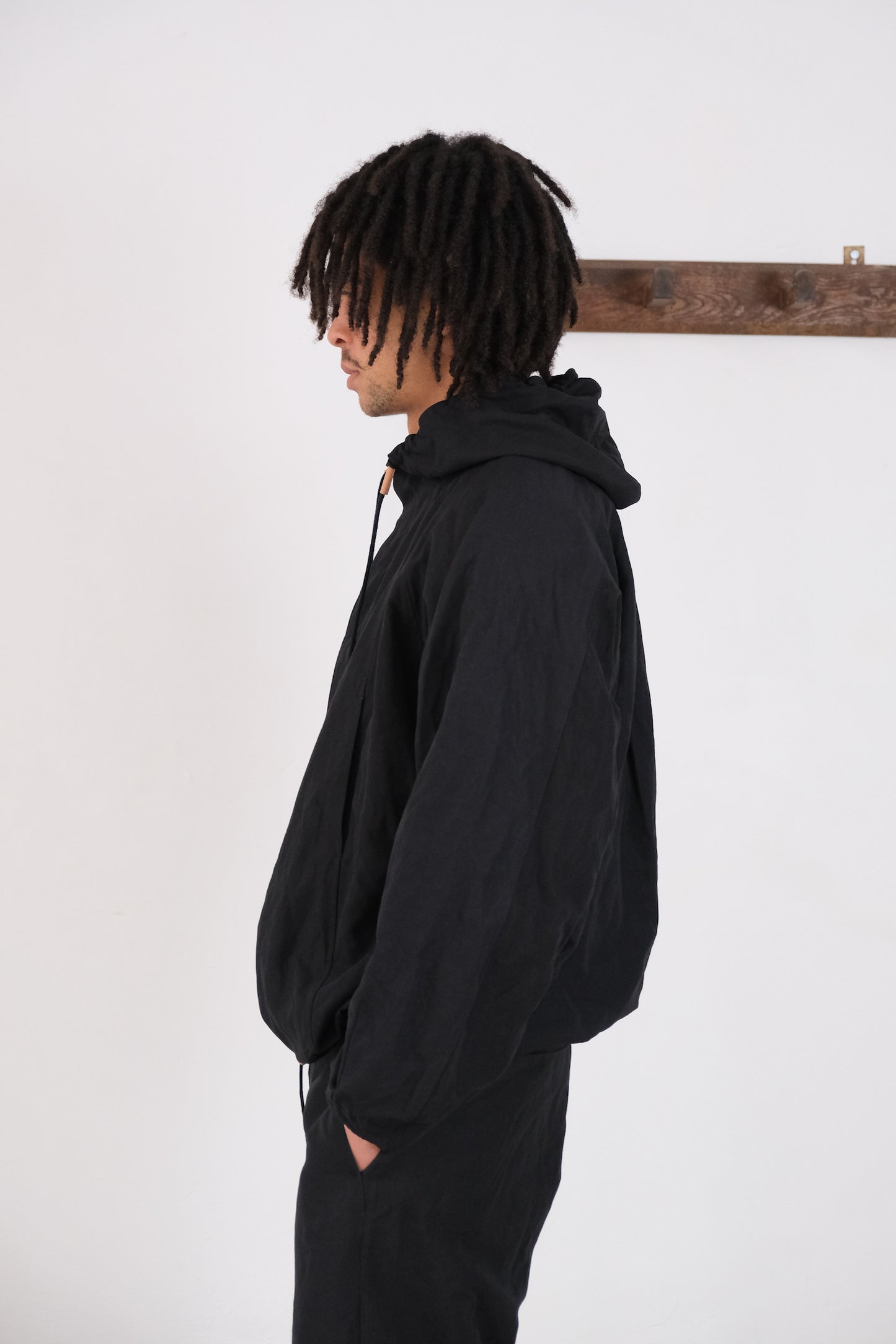 mountain jacket, black ultra-hard twist oxford