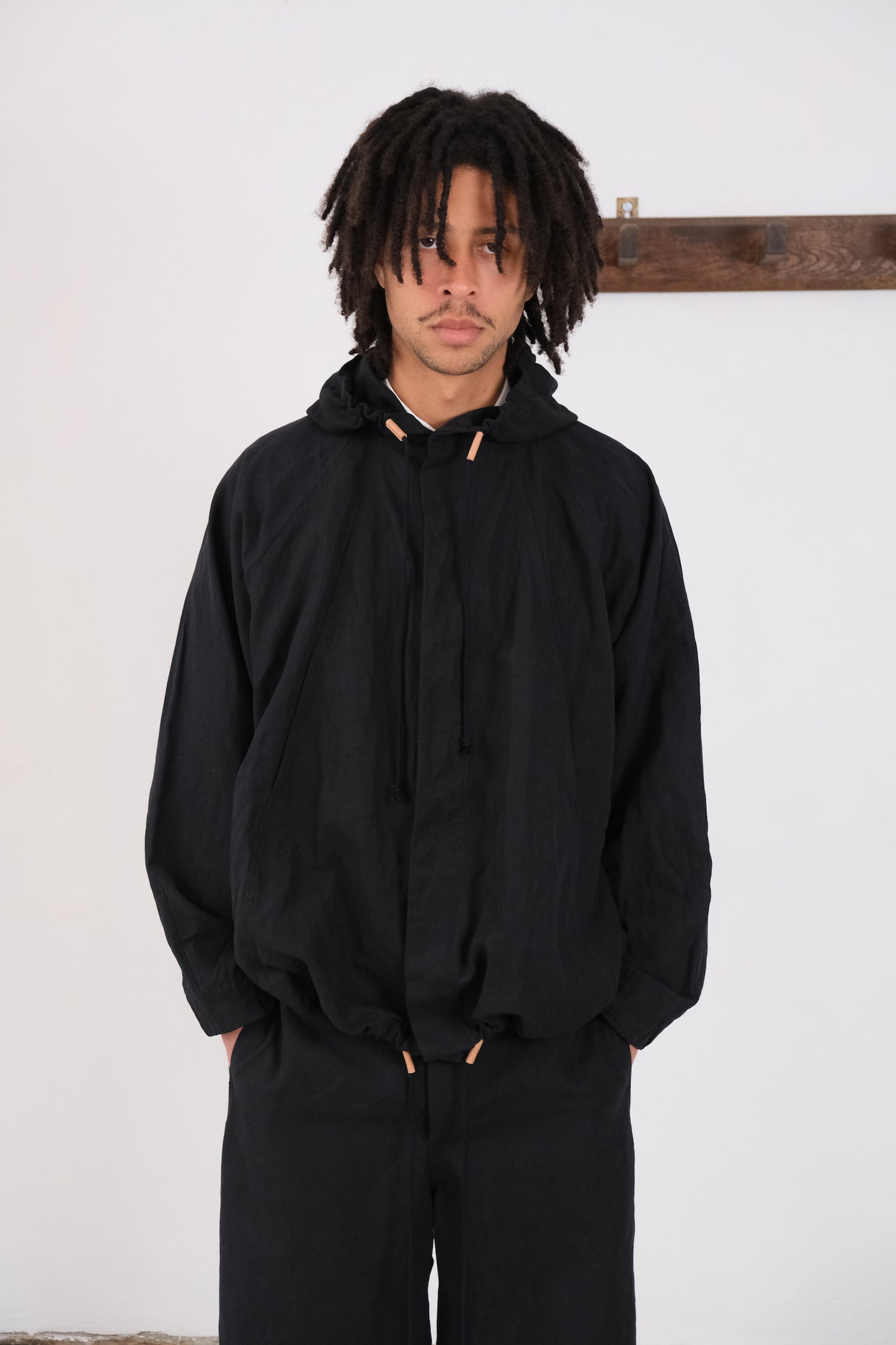mountain jacket, black ultra-hard twist oxford