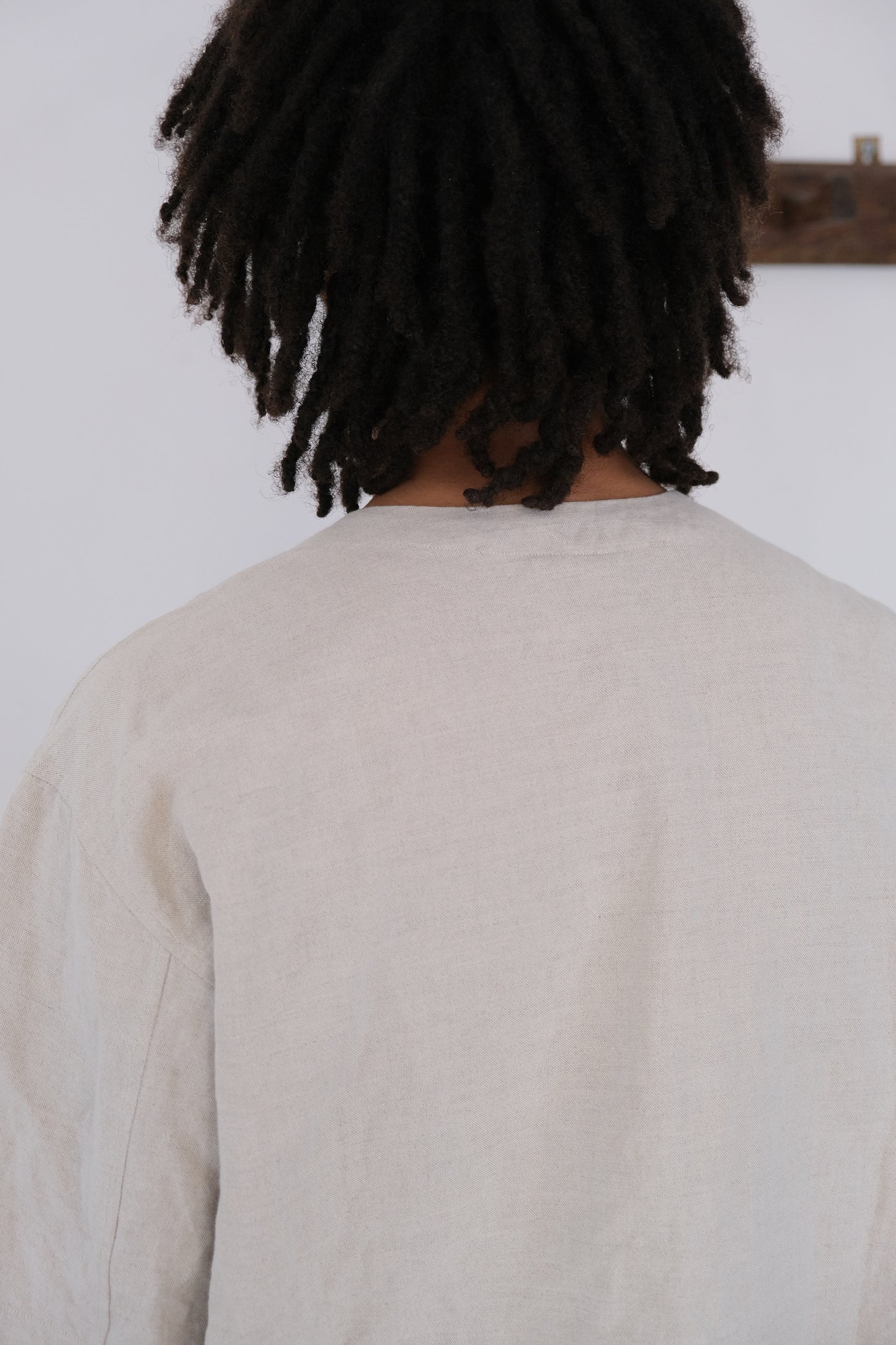 woven tee, natural farmers cloth