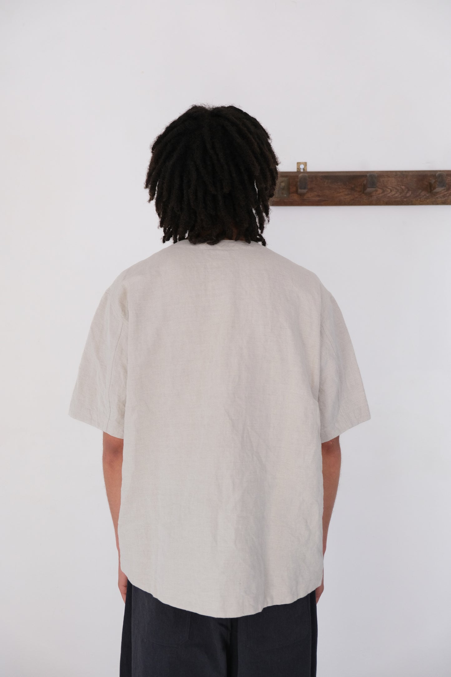 woven tee, natural farmers cloth
