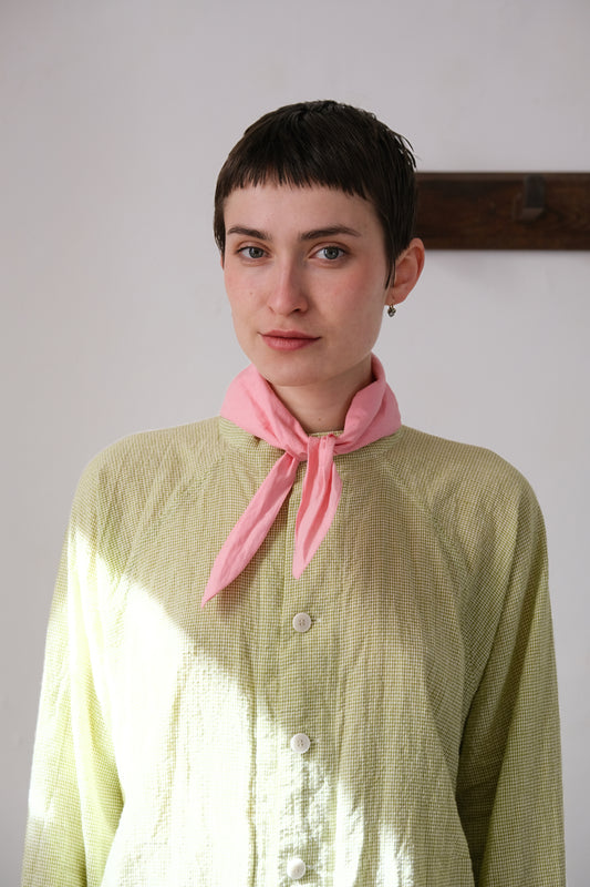 handkerchief, pink ramie dense typewriter