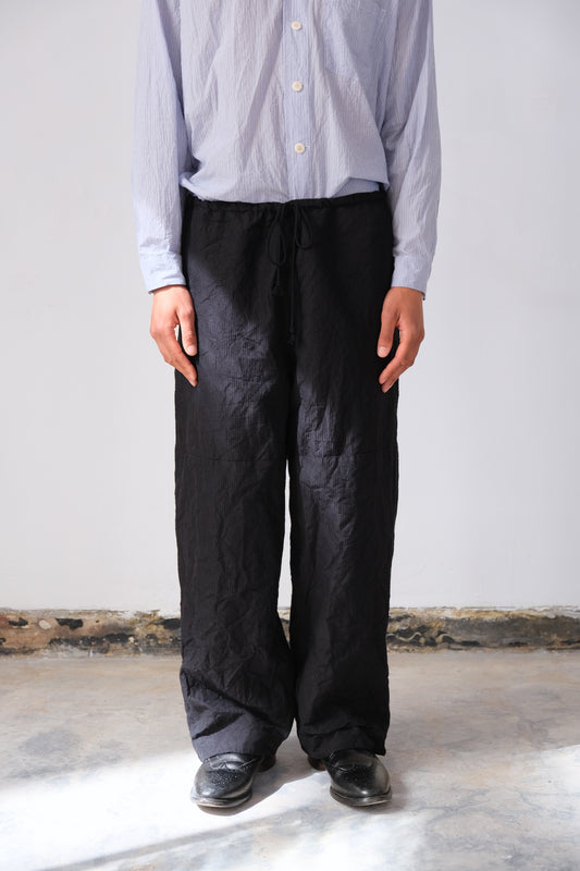 gardening trousers, midnight fine herringbone
