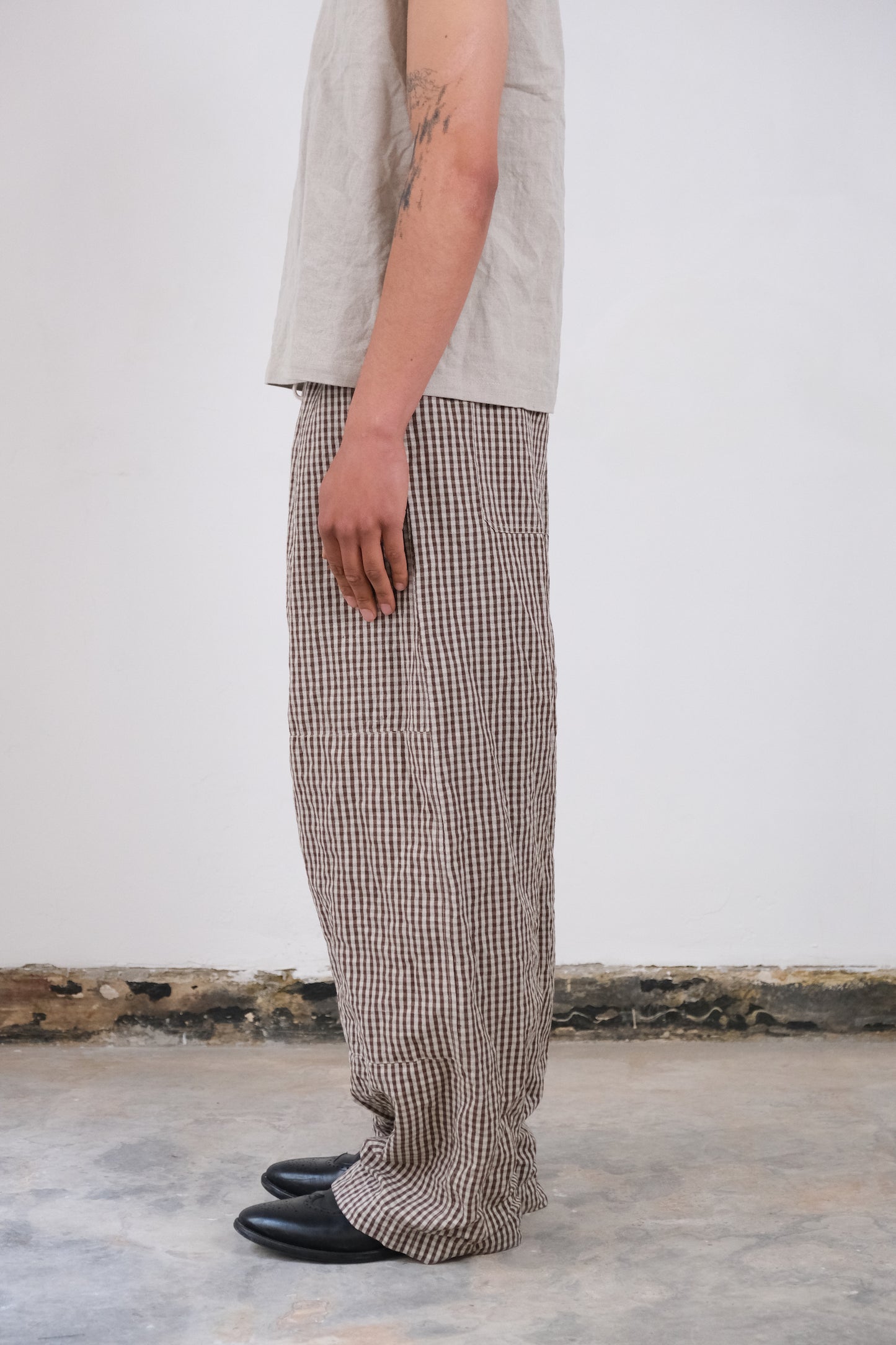 gardening trousers, brown mini kelsch