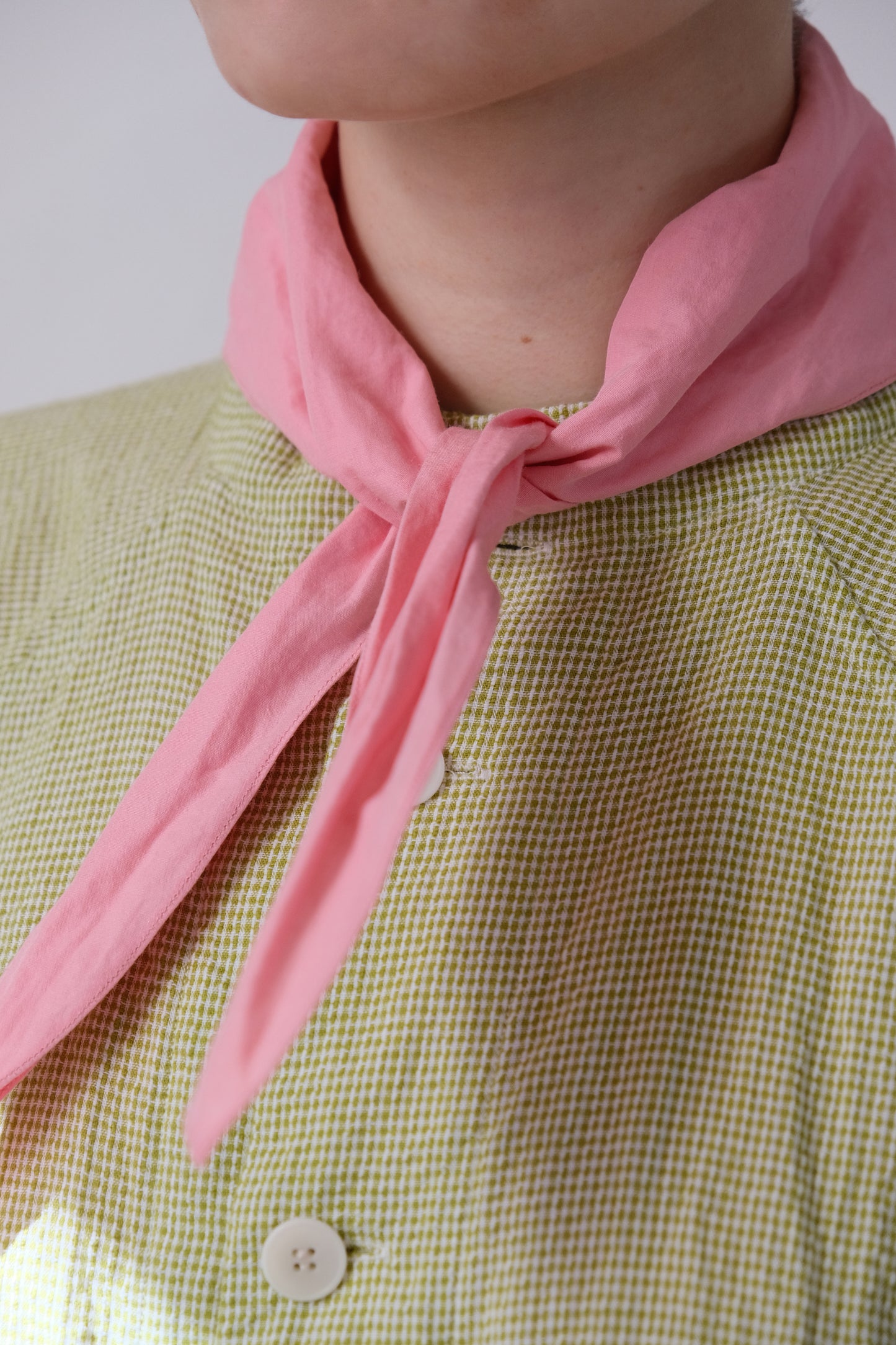 handkerchief, pink ramie dense typewriter