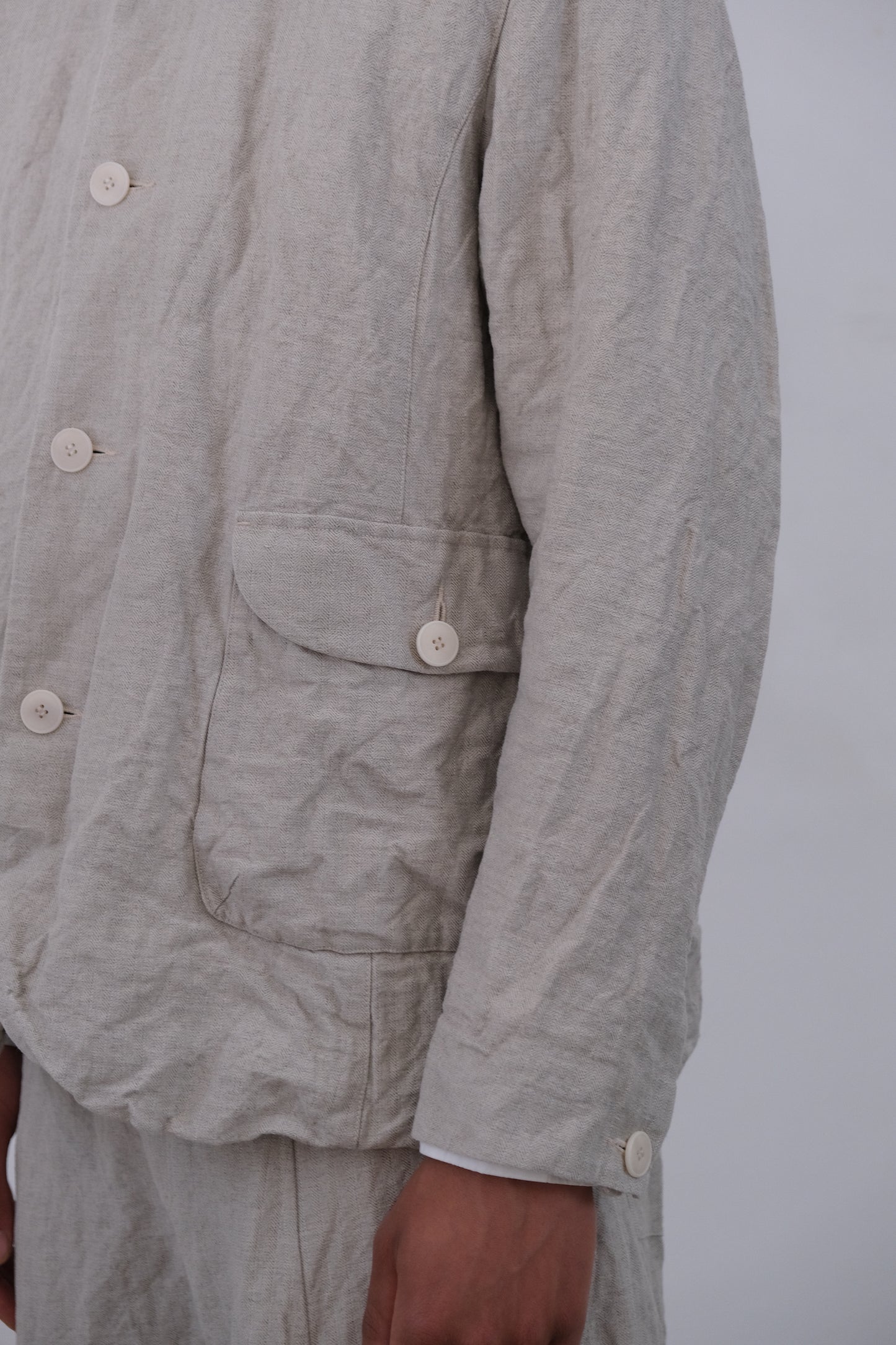 sunday best, natural french herringbone