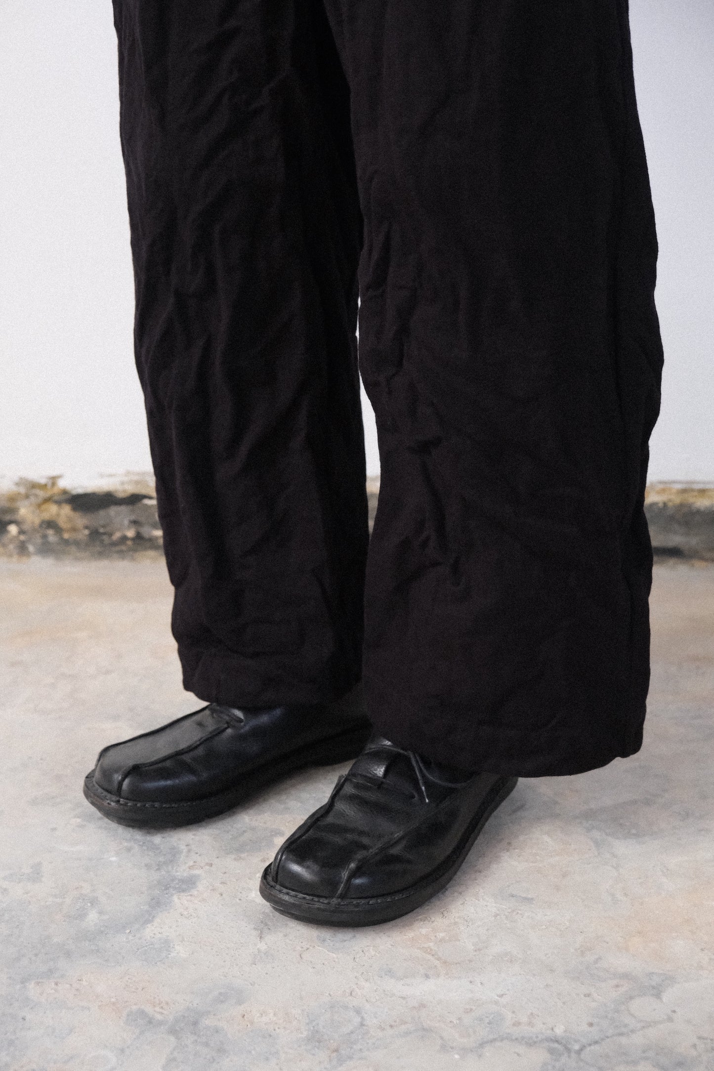 inmo pants, black satin turc