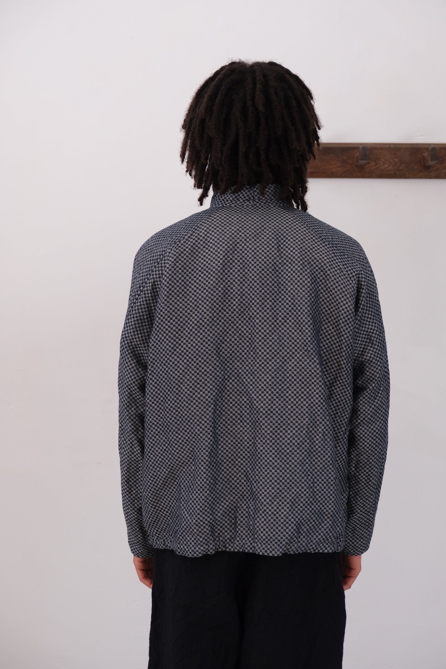 south of north, blue natural damask