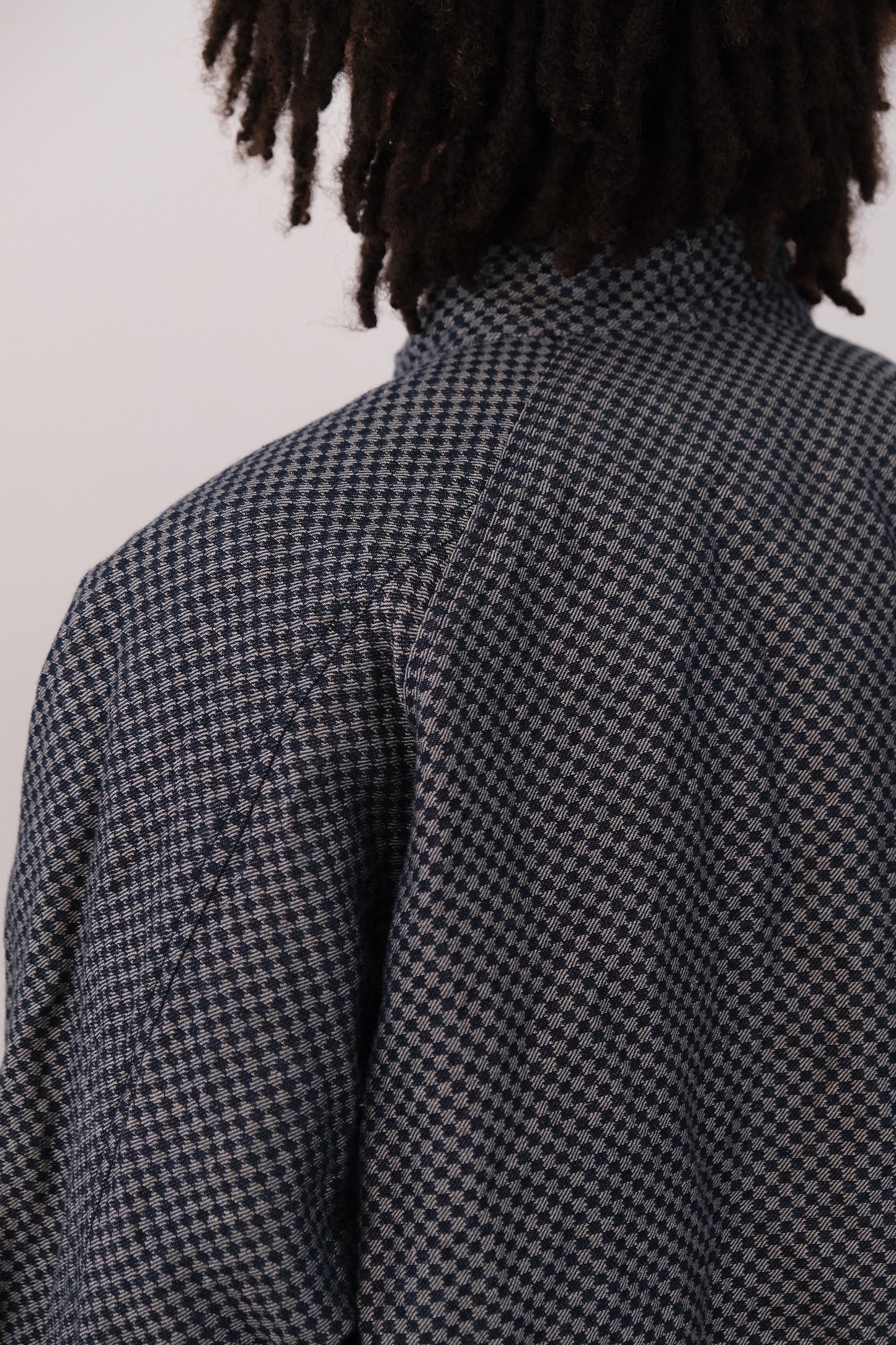 south of north, blue natural damask