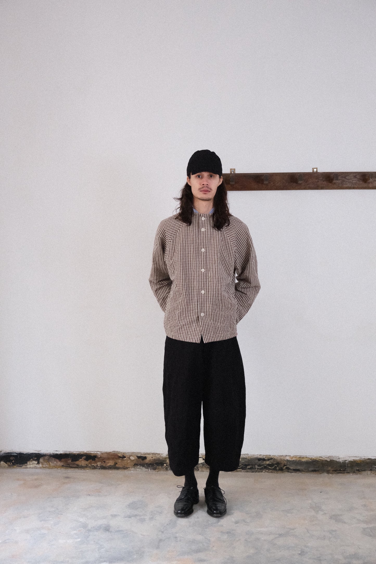 atelier shirt, brown mini kelsch