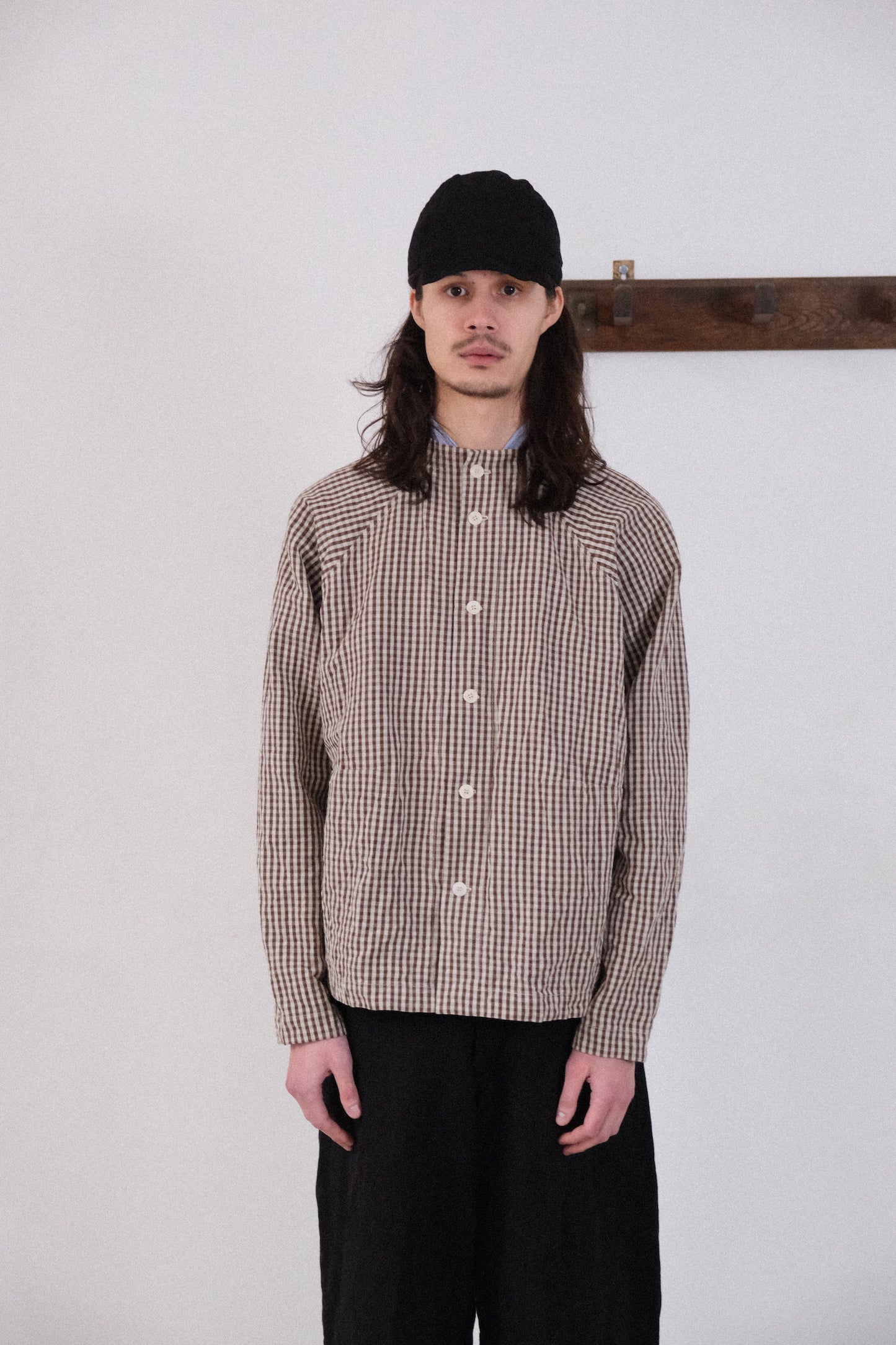 atelier shirt, brown mini kelsch