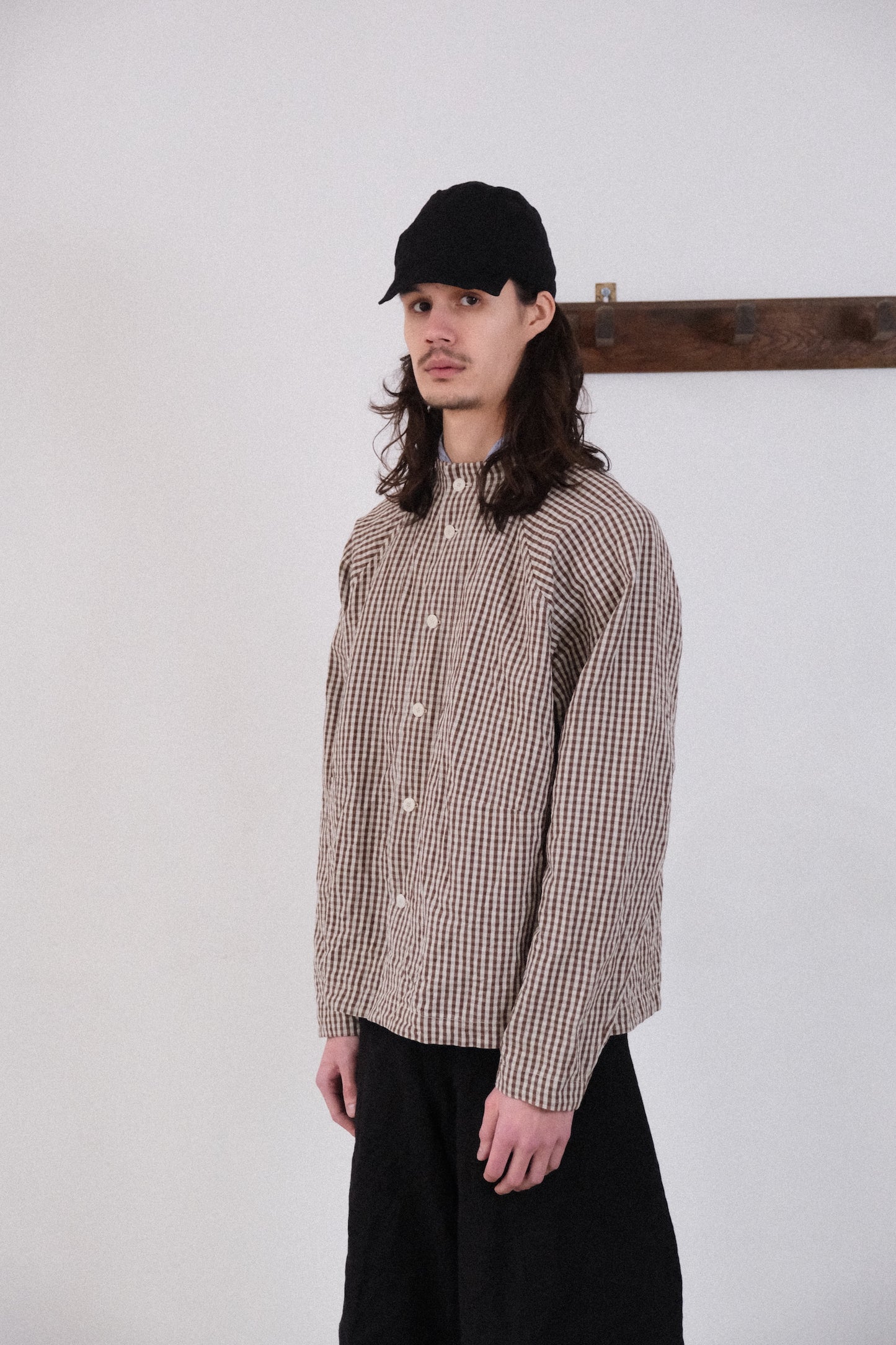 atelier shirt, brown mini kelsch