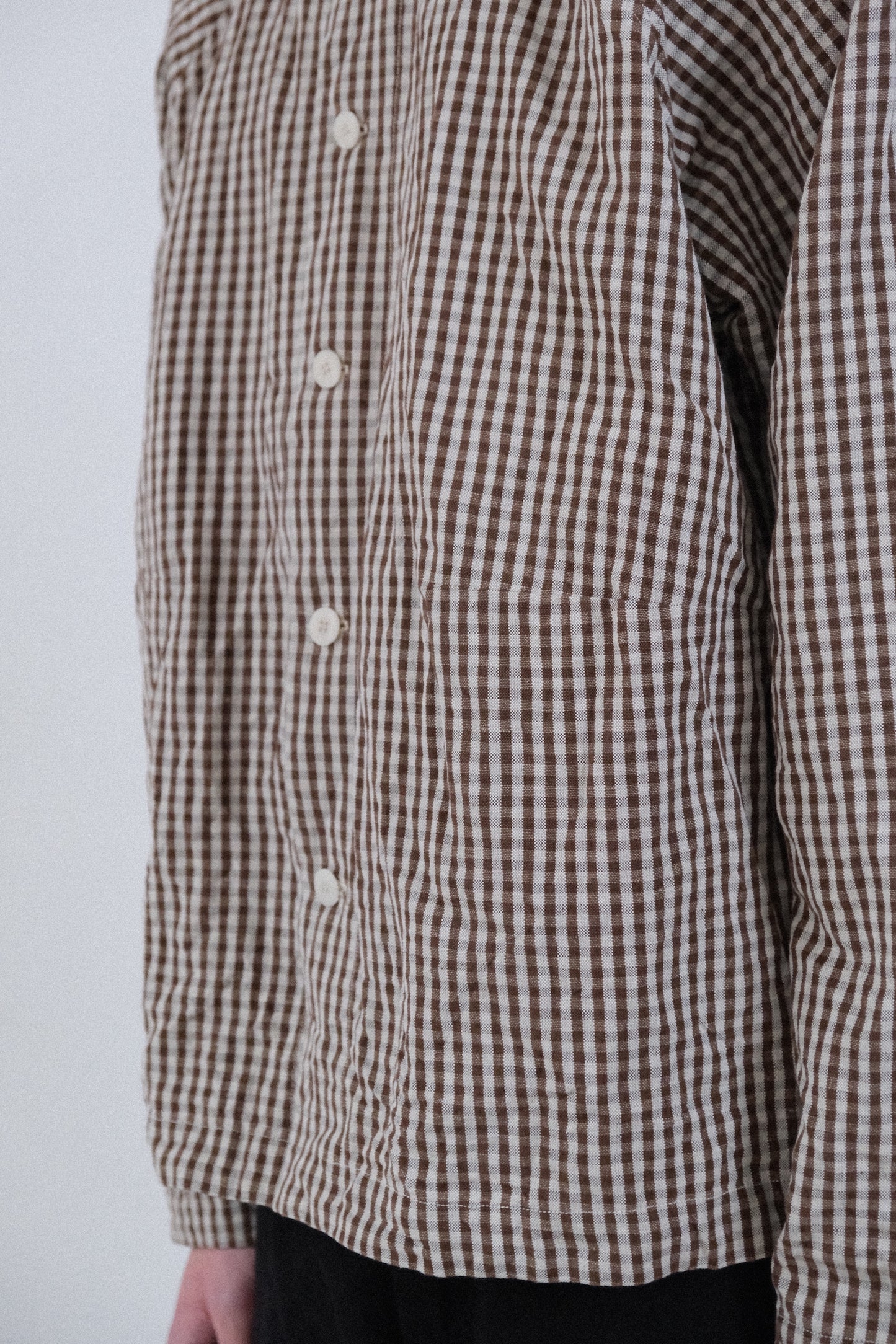 atelier shirt, brown mini kelsch