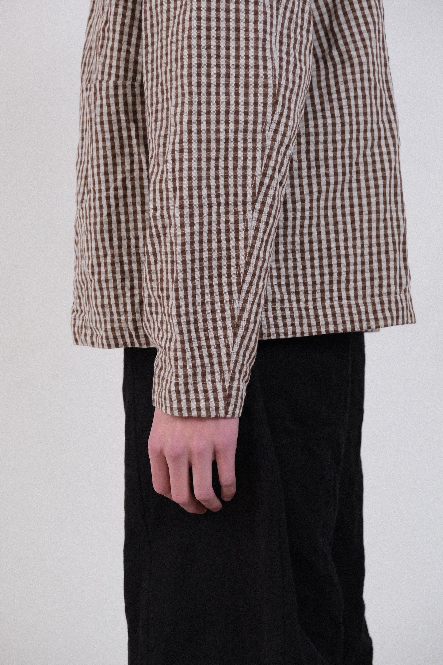 atelier shirt, brown mini kelsch