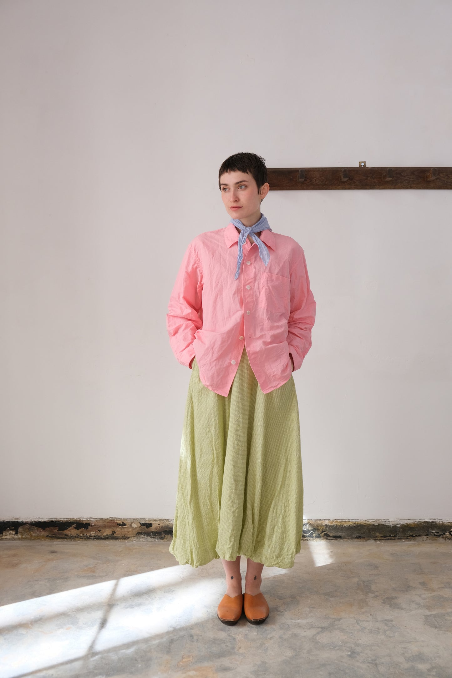 new cloud, pink ramie dense typewriter
