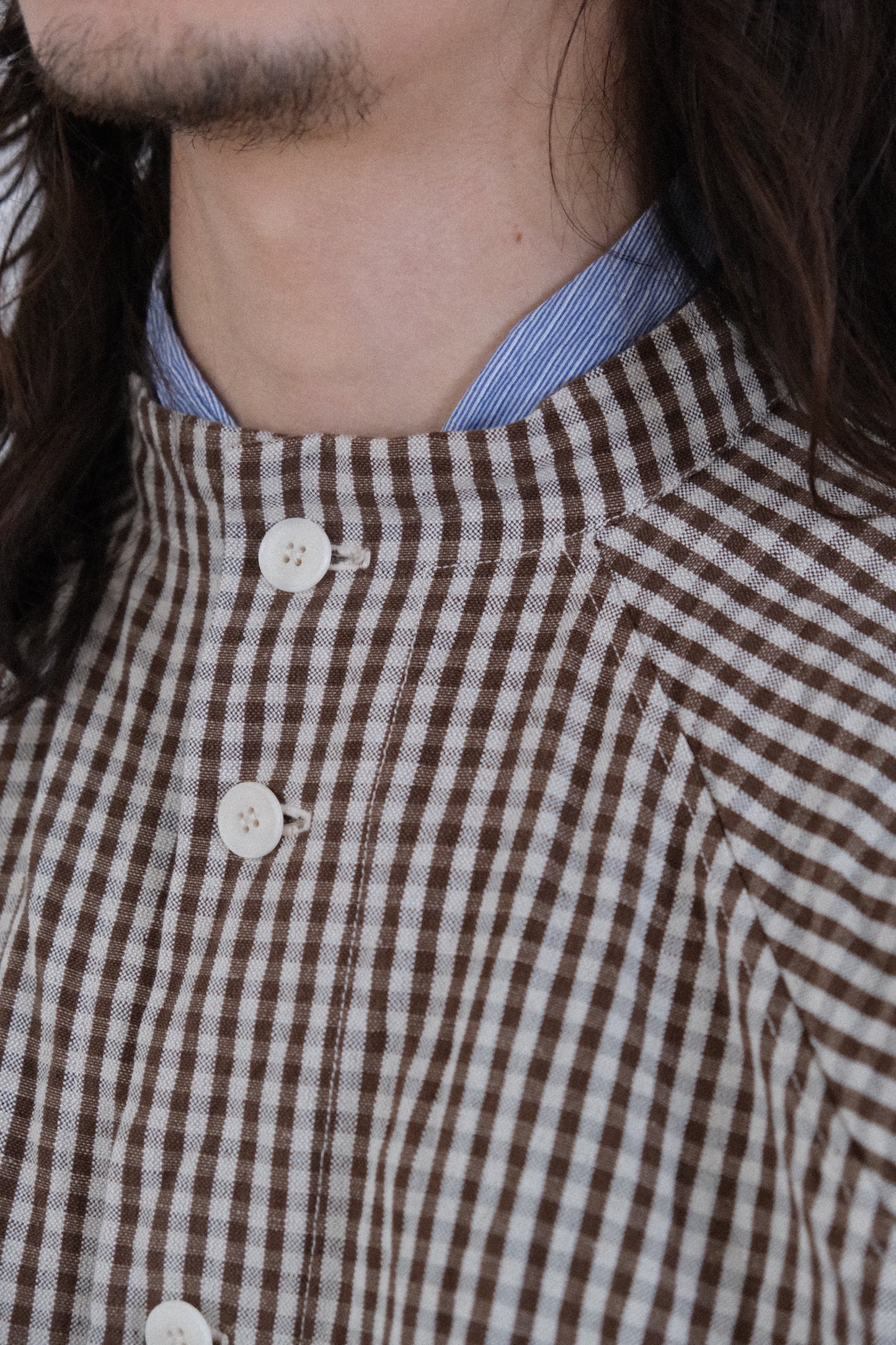 atelier shirt, brown mini kelsch