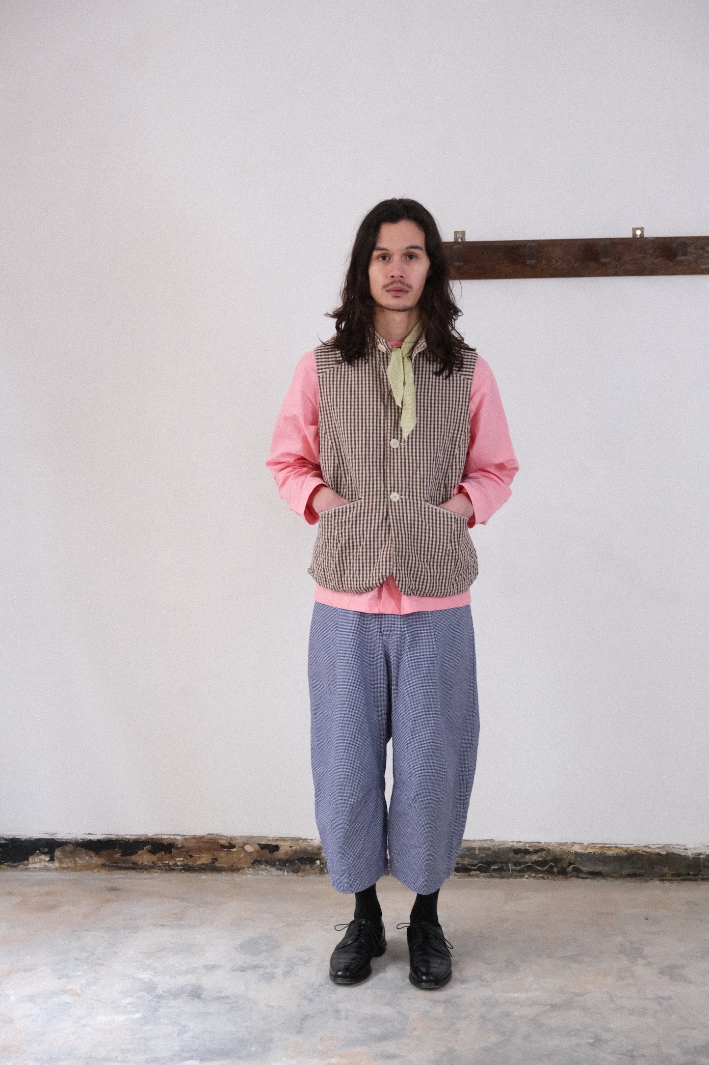 high water, blue white bakers pepita