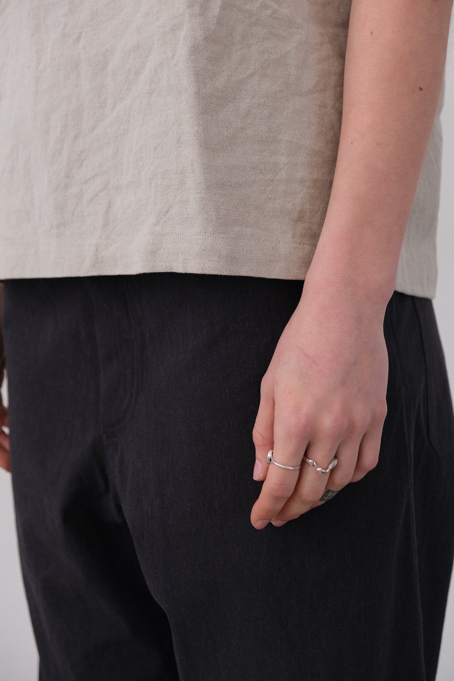 woven tank top, natural farmers cloth