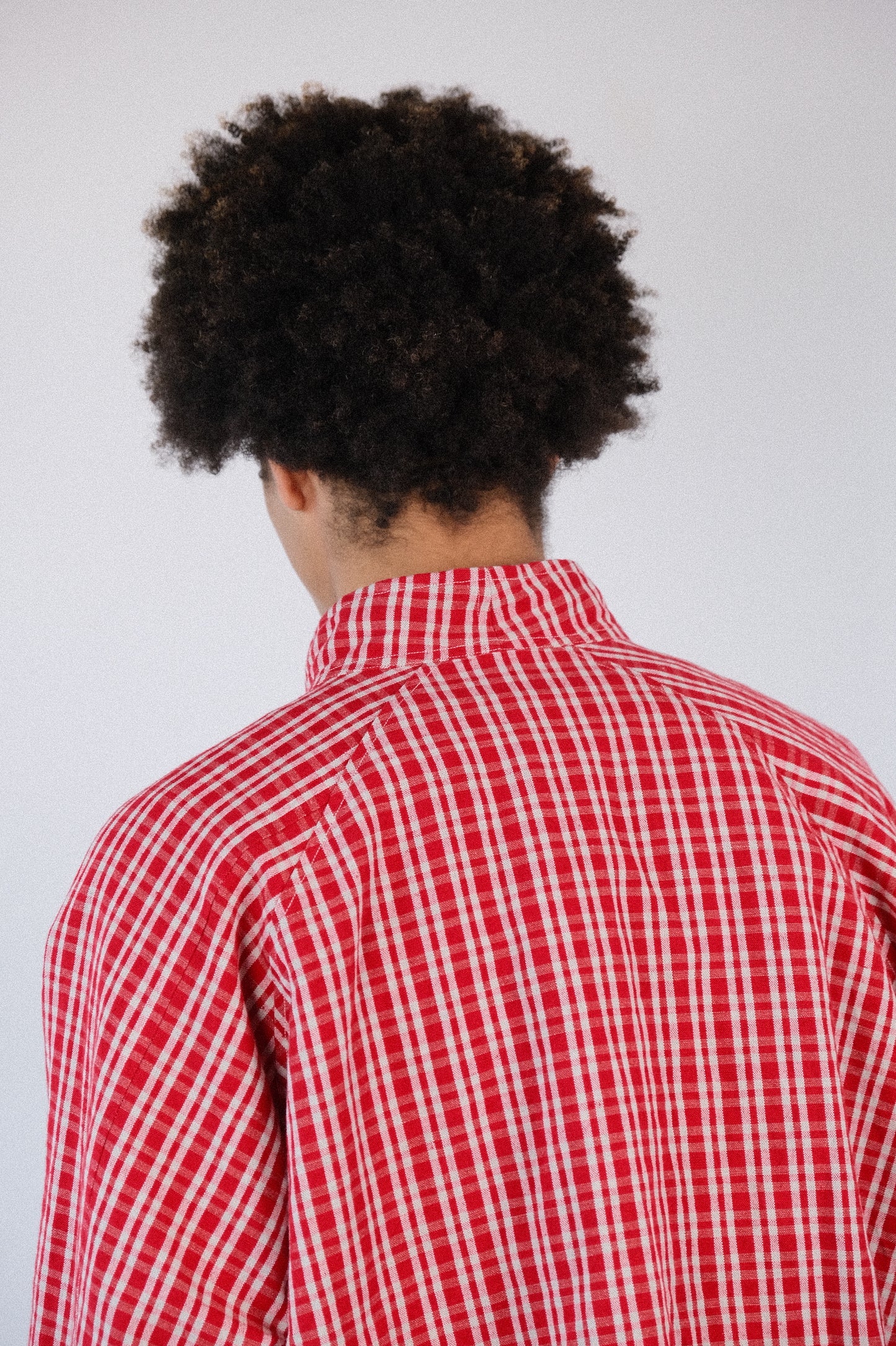 pickers jacket, red kelsch cloth