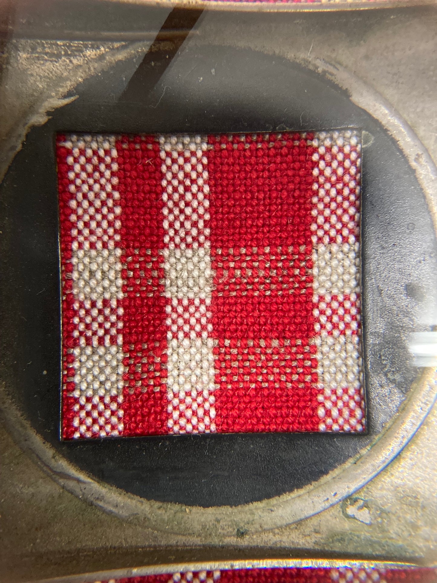 baggy blazer, red kelsch cloth